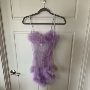 Savage X Fenty Purple Lingerie Romper💜 Size M/L